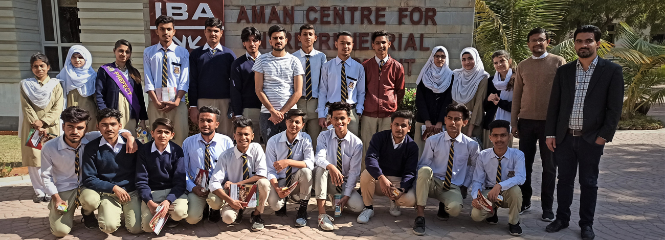 NJV Govt. Higher Secondary School attends NTHP Information Session at IBA Karachi