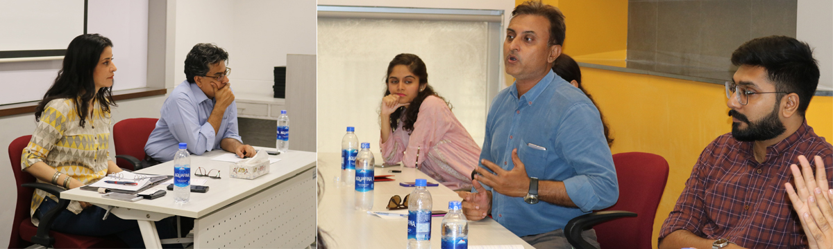 Brainstorming session for journalists conducted at the IBA, Karachi