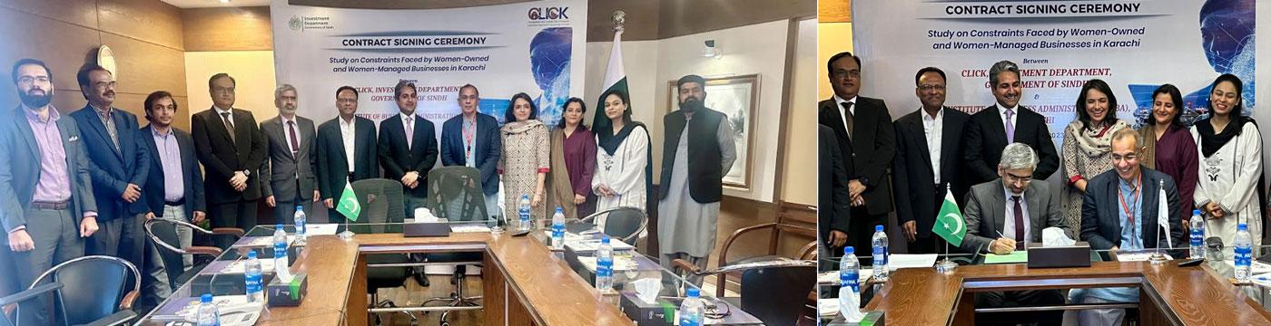 IBA Karachi and SID partnered under the ‘Competitive and Livable City of Karachi (CLICK)’ project funded by the World Bank to empower women owned and managed businesses