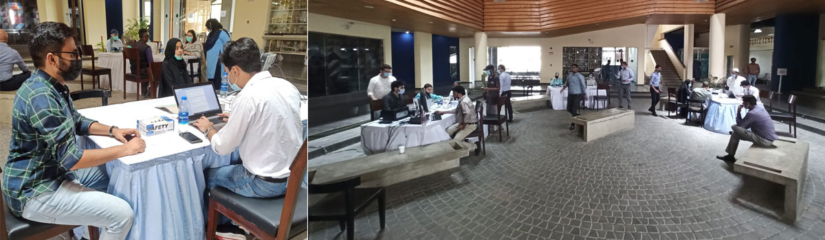 Covid-19 vaccination drive commences at the IBA