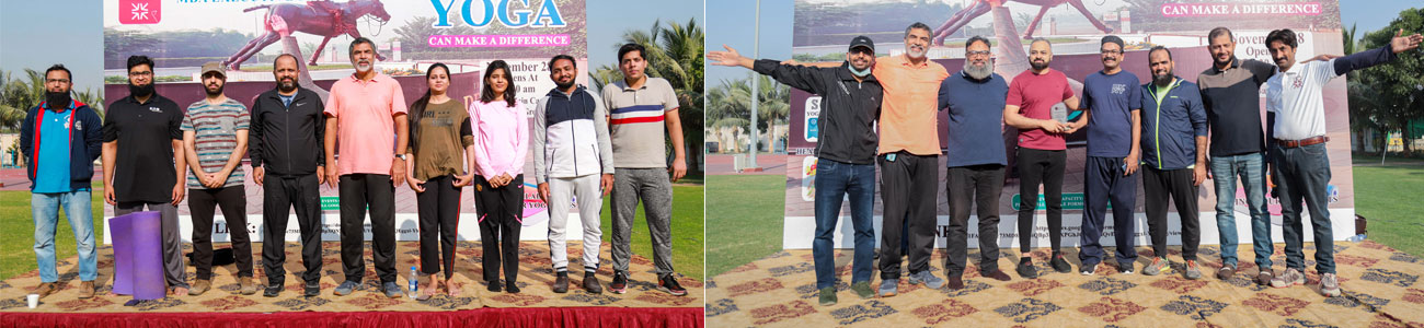 MBA Executive Department organizes a yoga session to encourage a healthy lifestyle 