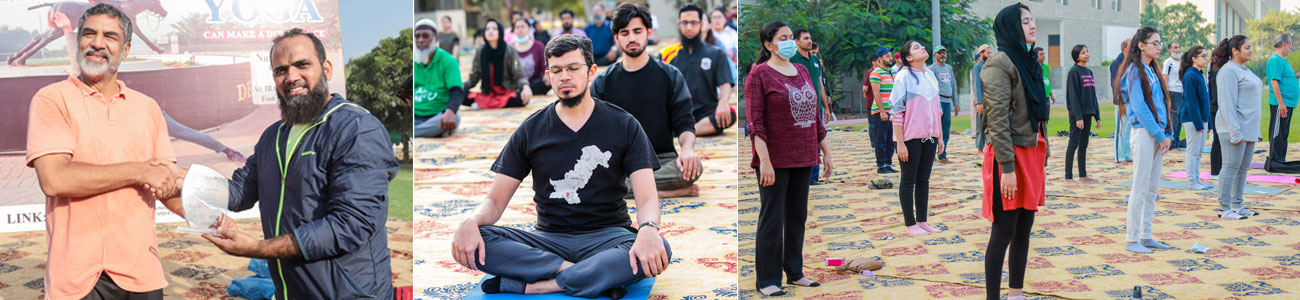 MBA Executive Department organizes a yoga session to encourage a healthy lifestyle 