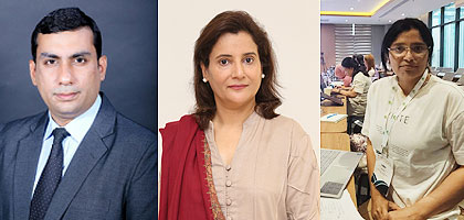 Dr. Lubna Naz, Dr. Khadija Bari and Dr. Junaid Alam Khan