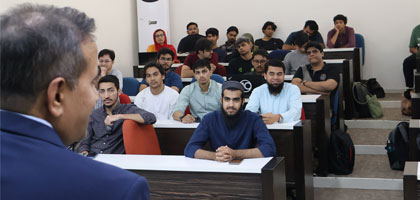 Guest Speaker Session Ahmed Ayub from Conrad Labs Delivers Insights on AI and Future Careers