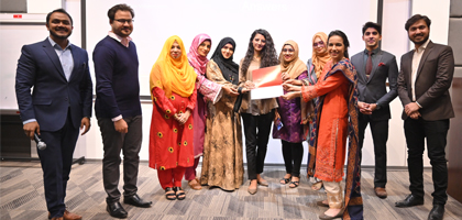 IBA Aman CED celebrated fundraising success of its incubated company Valeem 