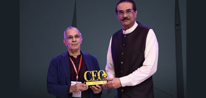 IBA’s Executive Director, Dr. S Akbar Zaidi, honoured with the Prestigious CEO Award at the CEO Summit, Islamabad