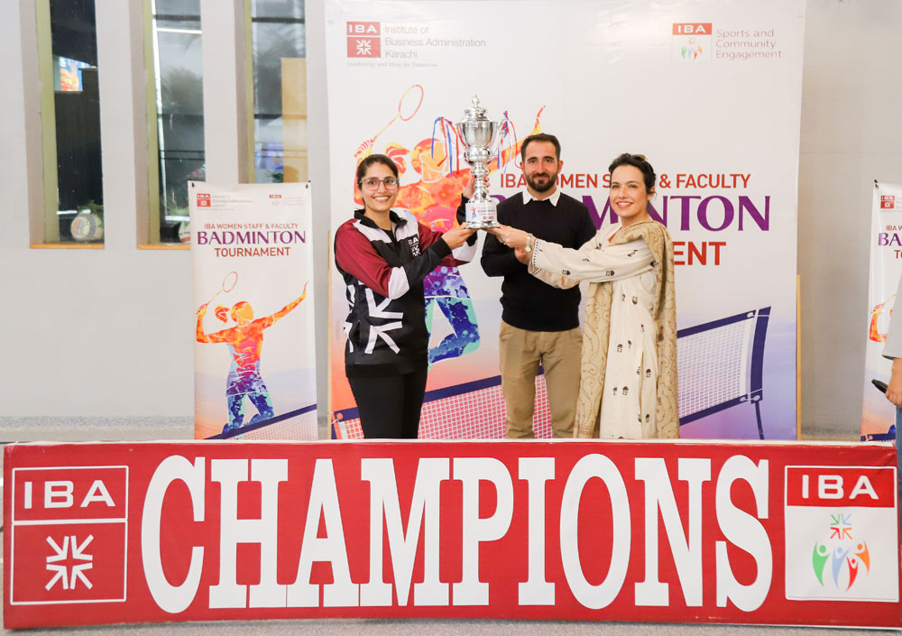 IBA fraternity shines at the first IBA Staff and Faculty Badminton Tournament