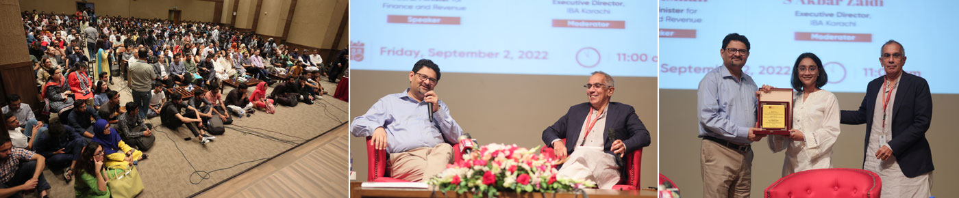 IBA Karachi hosts the Federal Minister for Finance and Revenue, Dr. Miftah Ismail for a timely discussion on “The Current State of Pakistan’s Economy