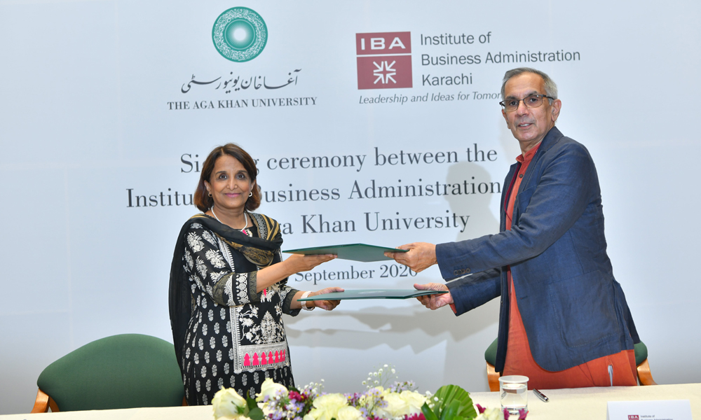 IBA Karachi and Aga Khan University sign MoU for collaborative research