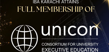 IBA Karachi Attains Full Membership of UNICON