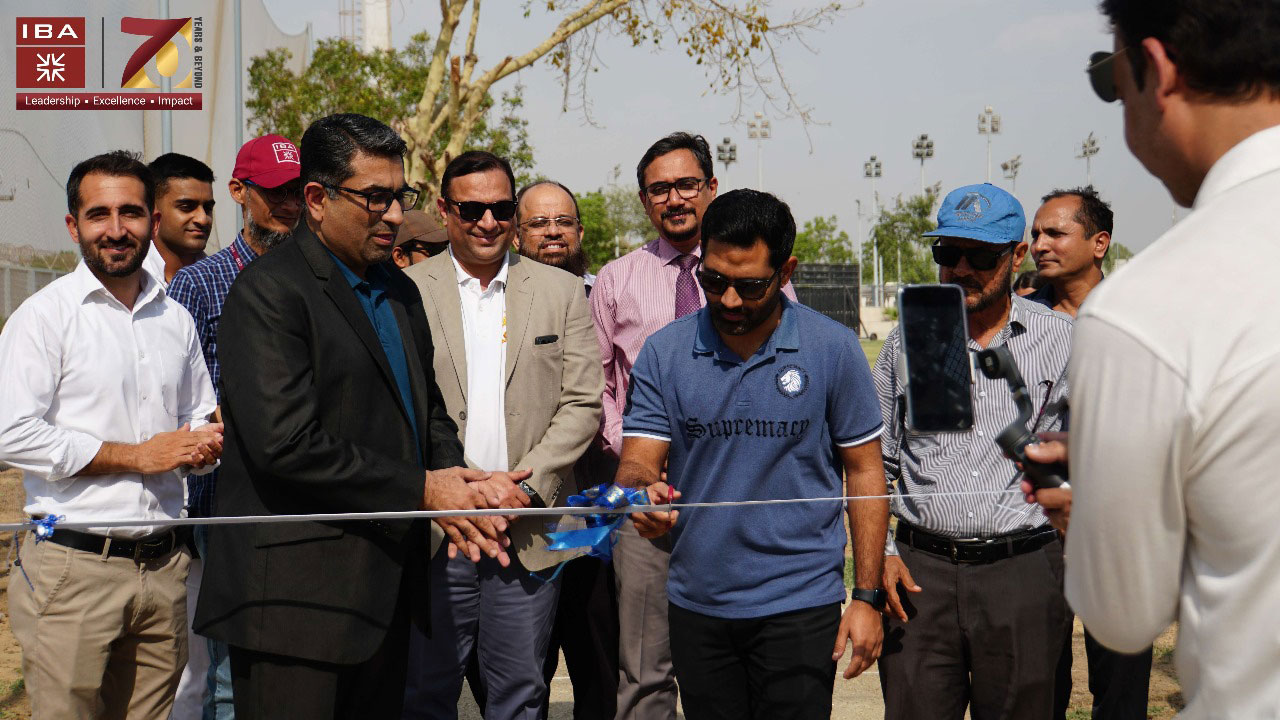 IBA Karachi Hosted an Inaugural Ceremony of the New Net Practice Cricket Pitches