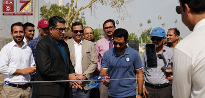 IBA Karachi Hosted an Inaugural Ceremony of the New Net Practice Cricket Pitches