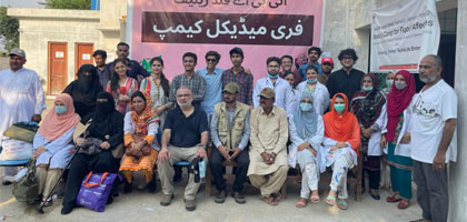 IBA Karachi sets up flood relief camp to provide medical aid