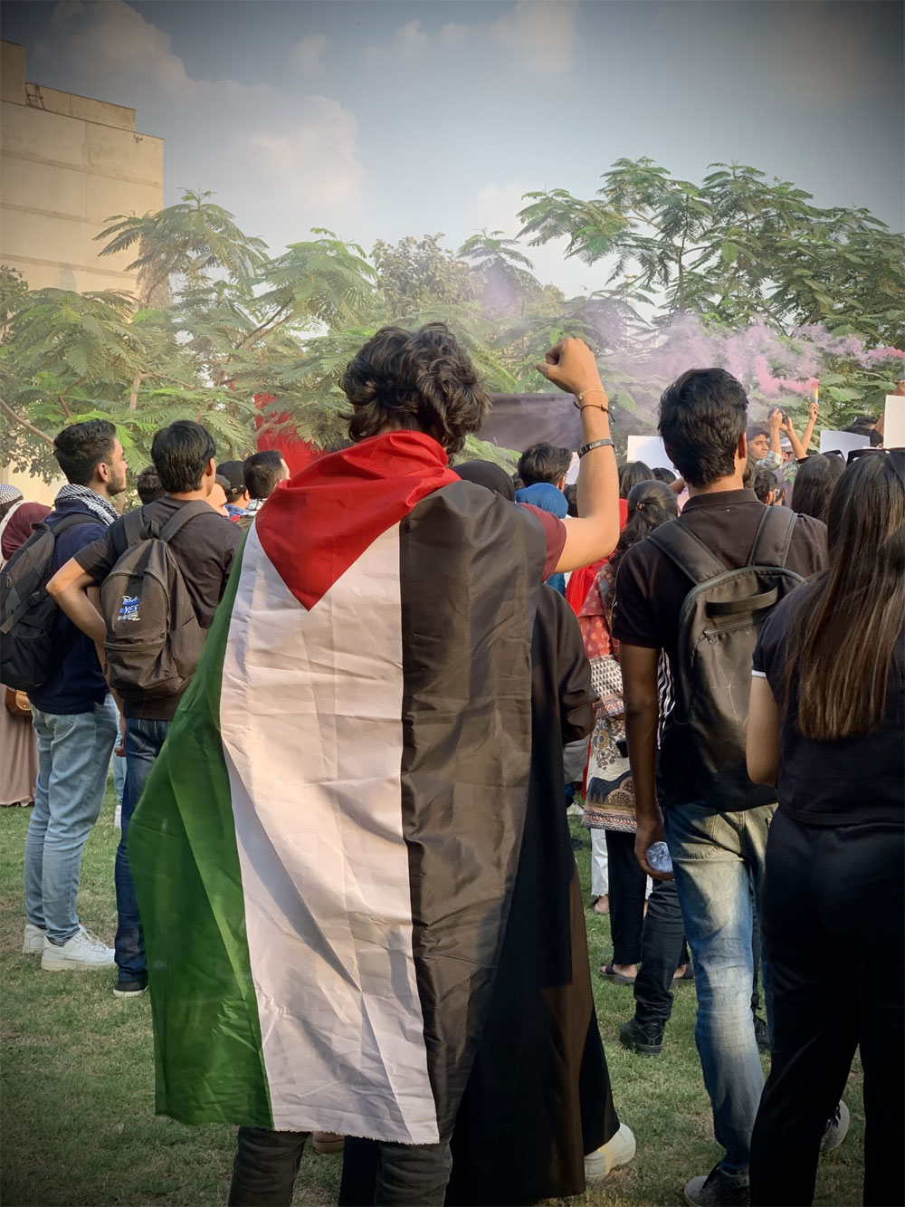 IBA Karachi students express solidarity with Palestinians