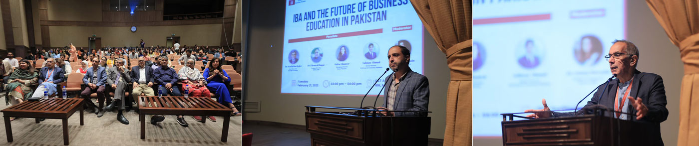 IBA Karachi organized a panel discussion on 'IBA and The Future of Business Education in Pakistan’