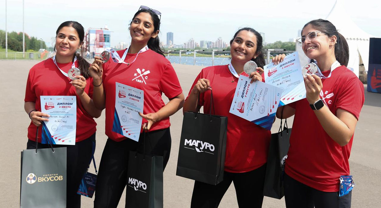 IBA students secure silver medals at the 63rd Grand Moscow Regatta