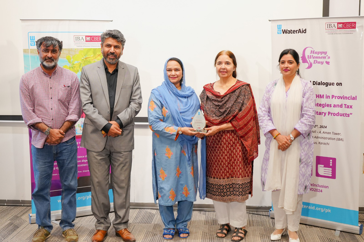 IBA Karachi and Water Aid Pakistan organize a provincial dialogue on ‘Integration of MHM in Provincial Policies and Strategies and Tax Reforms on Sanitary Products’