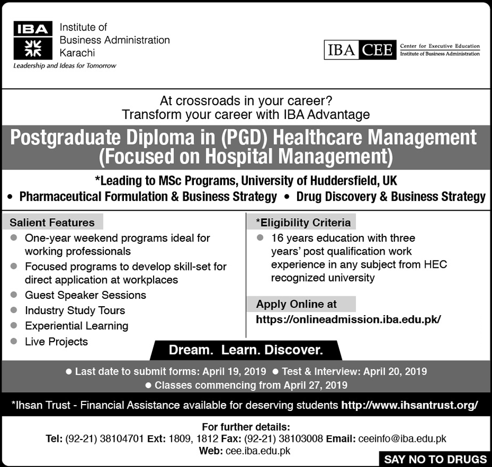 iba cee pgd in healthcare management focused on hospital healthcare administration jobs with no experience