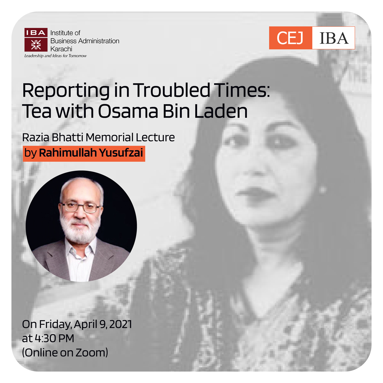 CEJ to organize second discourse under Razia Bhatti Annual Memorial lecture series