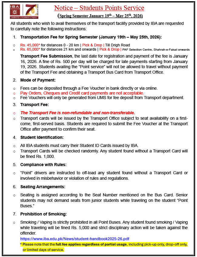 Shuttle Service Timing