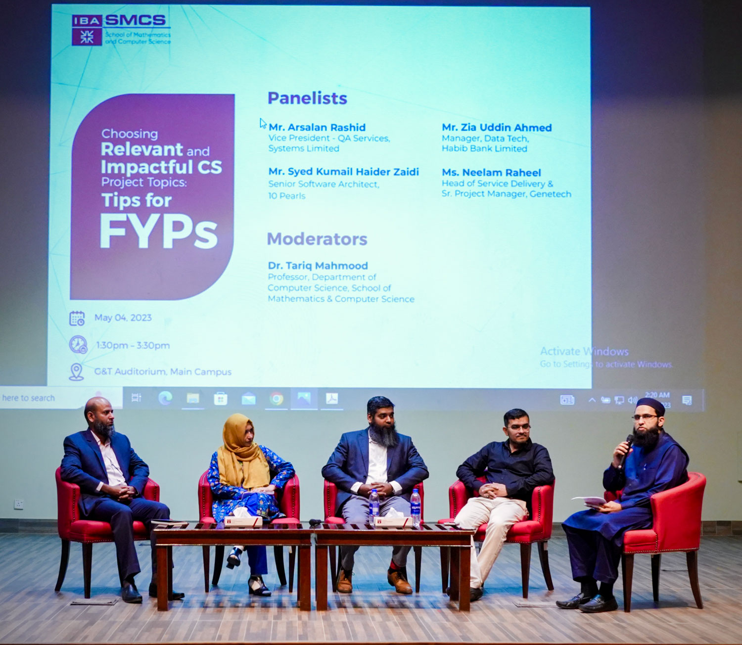 SMCS hosted a panel discussion on selecting impactful CS project topics for FYPs