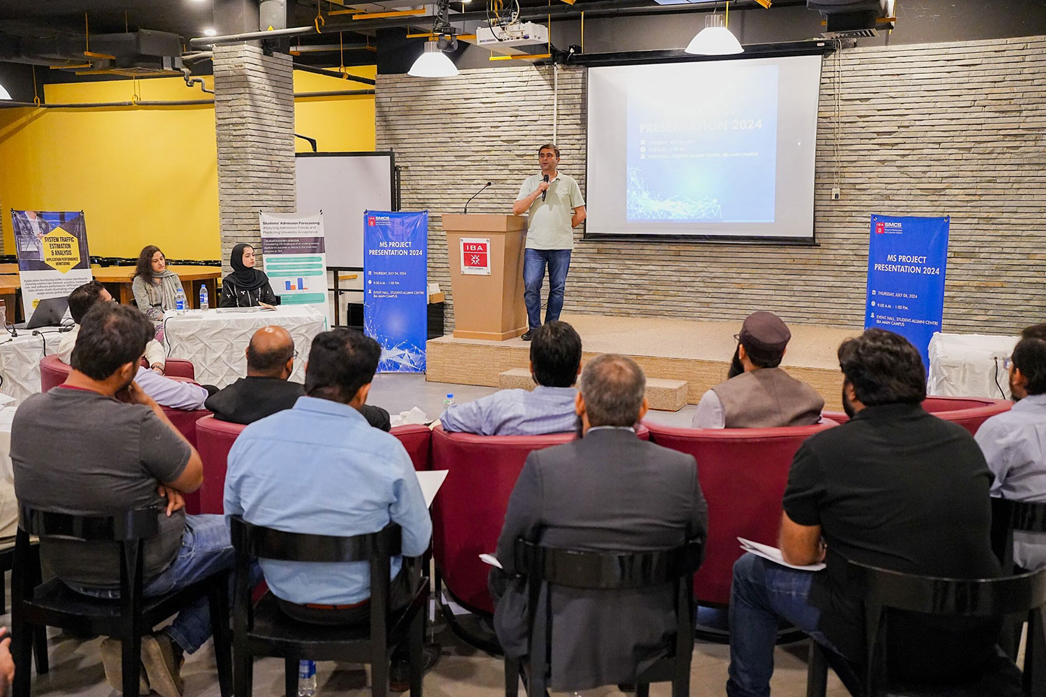 SMCS organizes MS project presentations for MSCS and MSDS programs