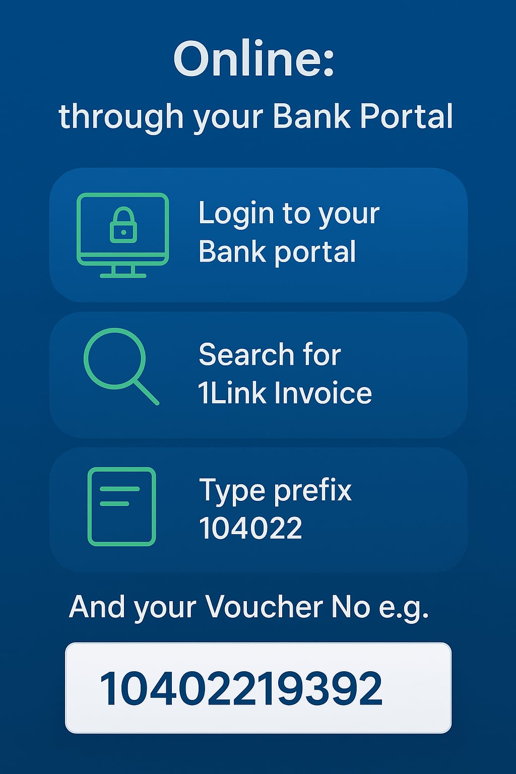 Submit IBA fee through the ease of digital channels via 1BILL