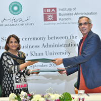  IBA Karachi and Aga Khan University sign MoU for collaborative research