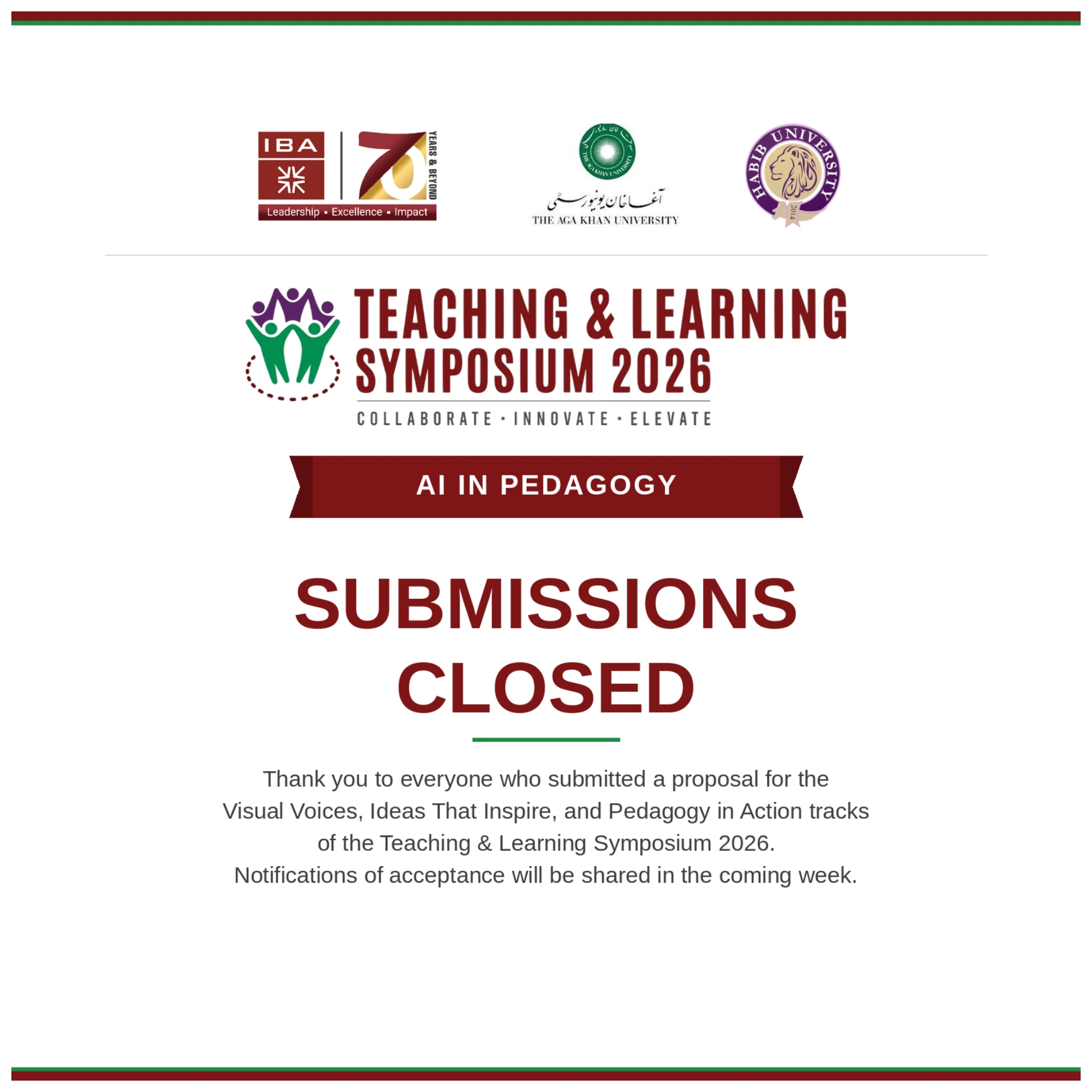 Submissions Closed