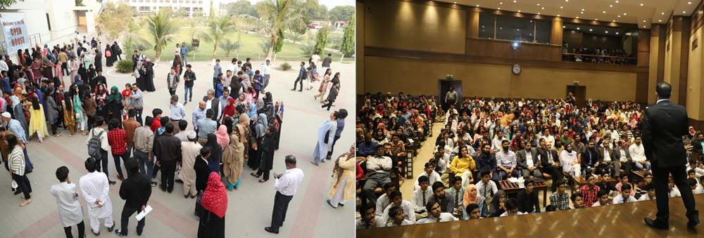 IBA Karachi organized an open house for prospective undergraduate students